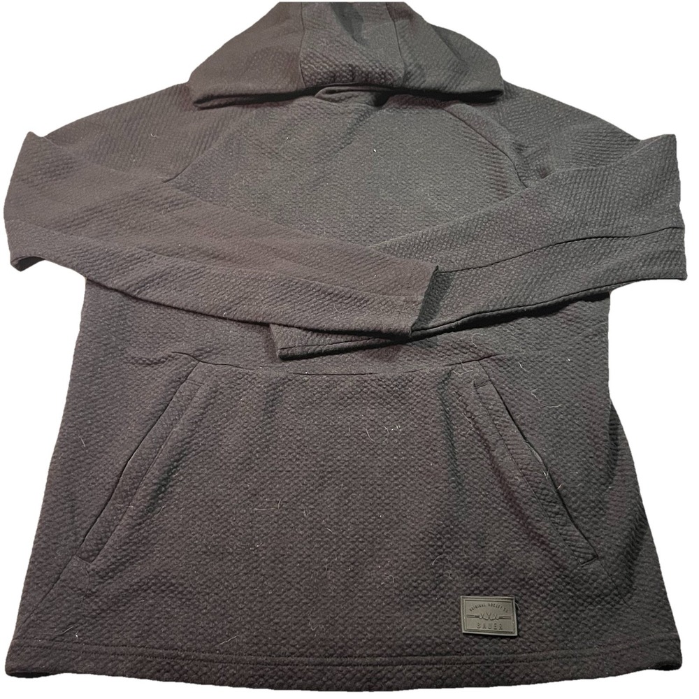 Bauer Men's Waffle Hoodie Size Small Black EUC‎